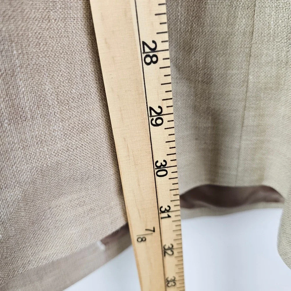 Jos. A. Bank Mens 48R Blazer Linen Wool Blend Tan Sport Coat Two Button Beige